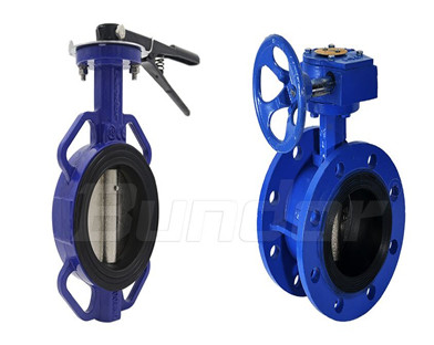 The difference between flange butterfly valve and wafer butterfly valve